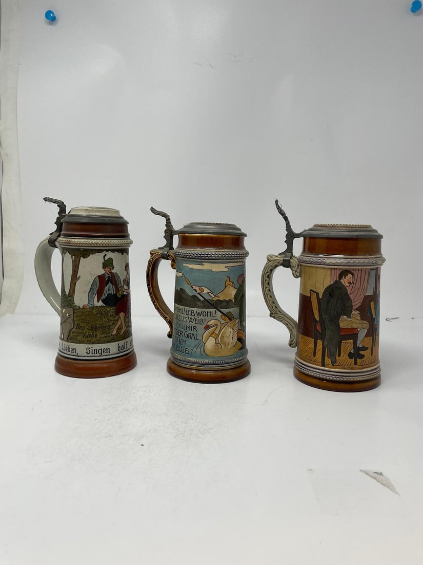 Three Vintage German Steins (1 of 11)