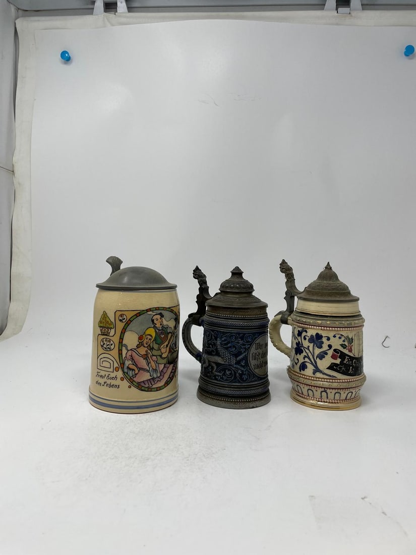 Three Vintage German Steins (1 of 9)