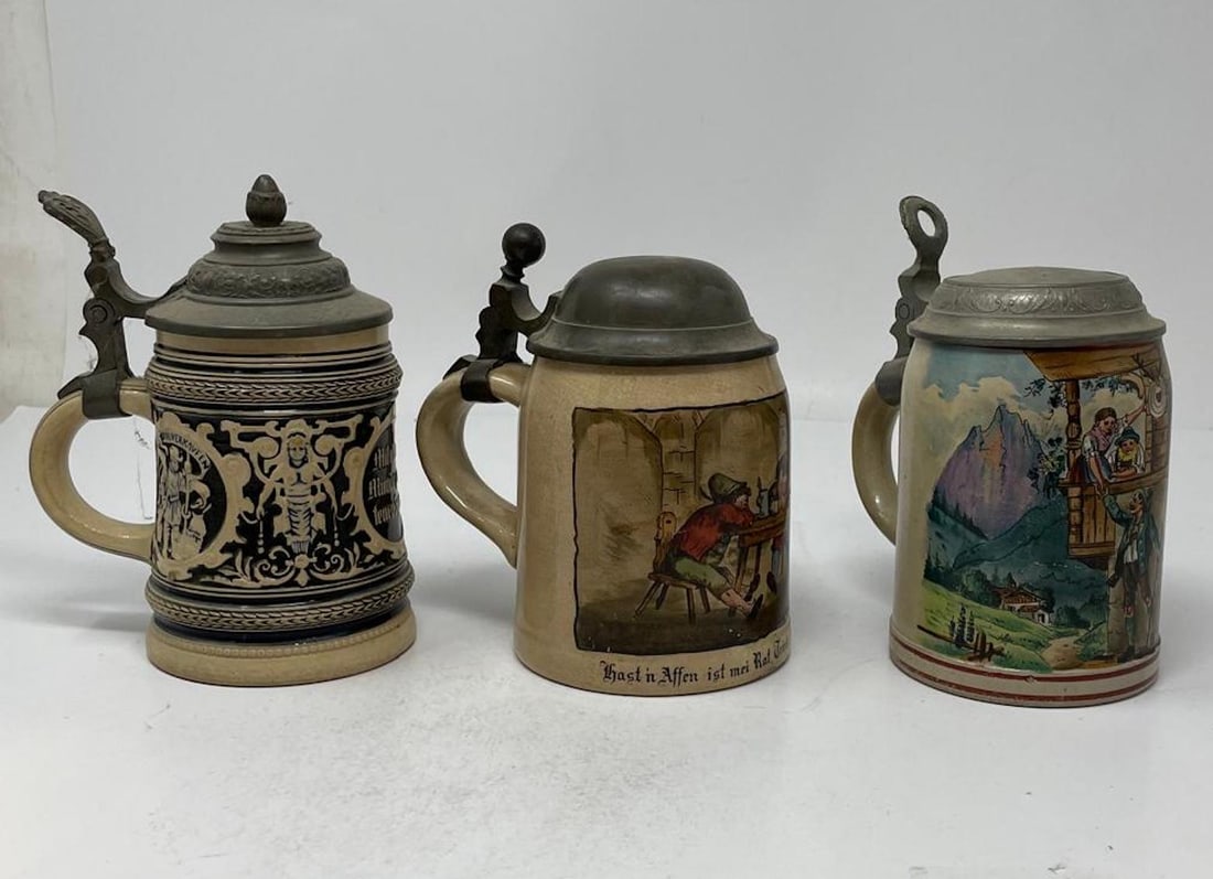 Three Vintage German Steins (1 of 10)