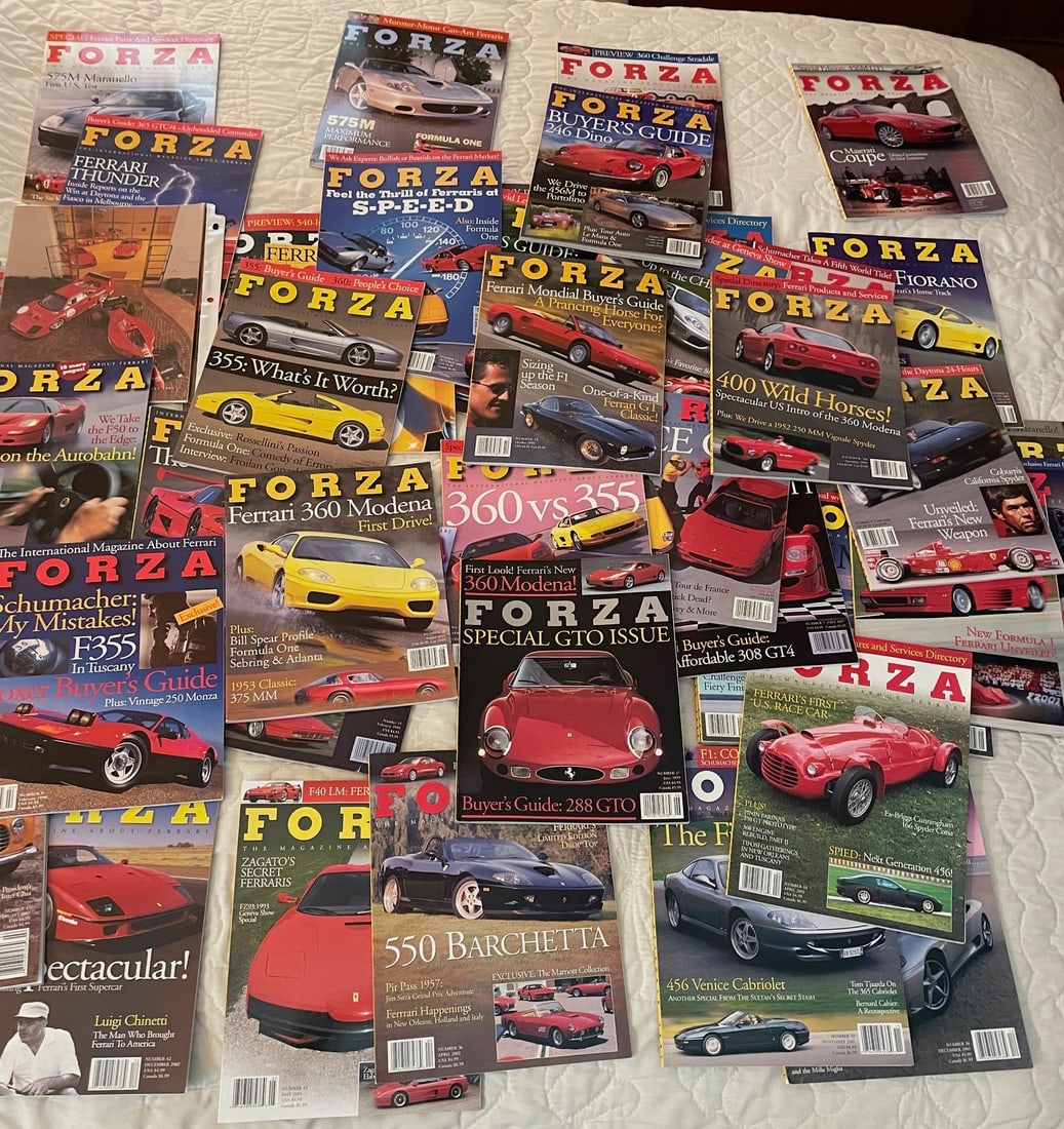 1996 to 2015 FORZA - The Magazine about Ferrari - Issues #1 - 146 English Mint Condition (1 of 5)
