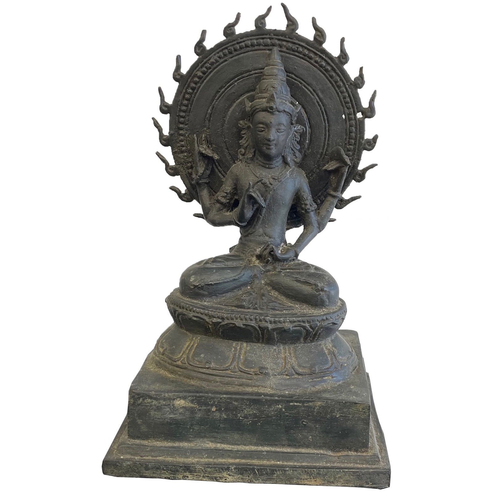 Sitting Bronze Buddha Figurine (1 of 9)