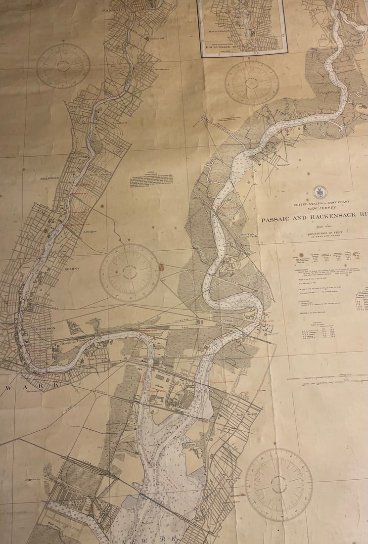 CHARTS: United States - East Coast New Jersey/ PASSAIC AND HACKENSACK RIVERS (1 of 5)