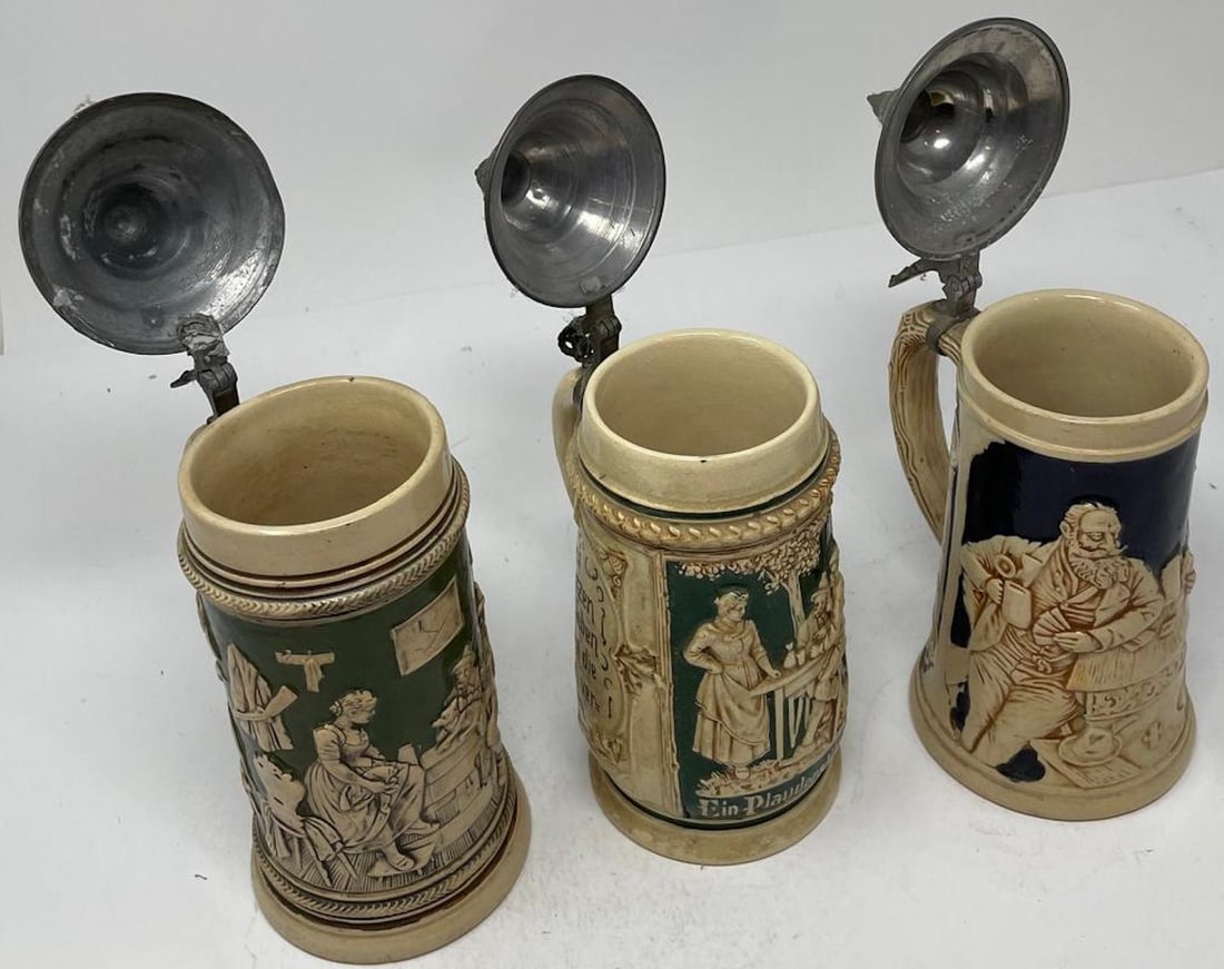 Three Vintage German Steins (1 of 5)