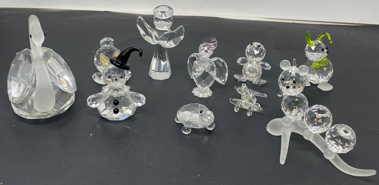 Swarovski Style Miniature Figurines: Description: Swarovski Style Miniature Figurines; Measurement Approximate: ; Material: