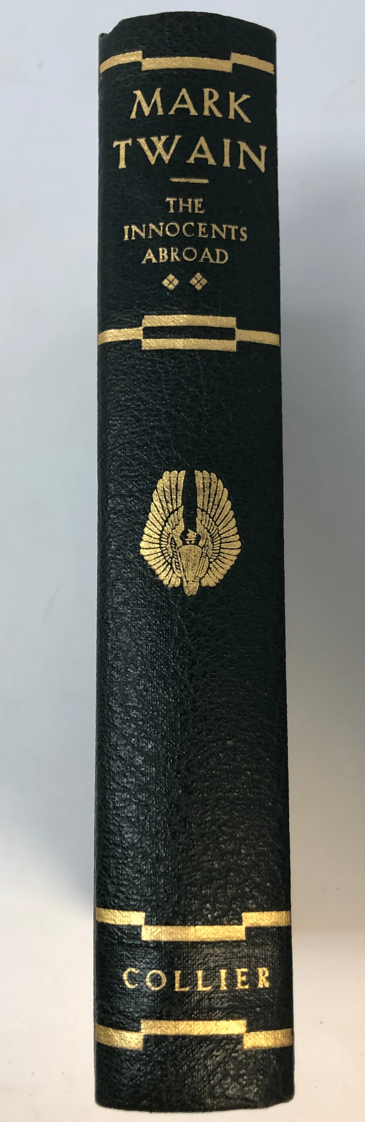 Mark Twain:The Innocents Abroad. E.F. Collier Edition: Description: Mark Twain: The Innocents Abroad. Illustrated. New York: E.F. Collier & Sons C. 1911Measurement approximate: 9 HMaterial: Paper.Condition: Good.