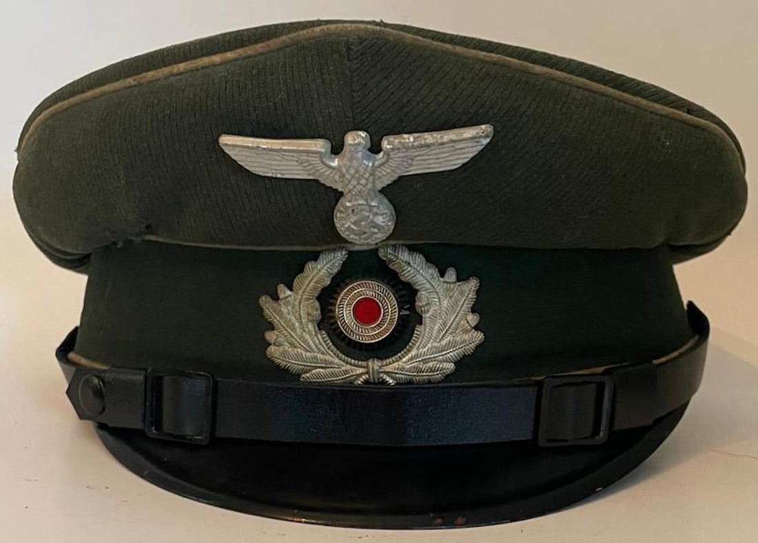 Wehrmacht Heer HQ Service Visor Hat (1 of 8)