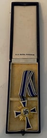 WWII 1938 Gold German Mother Cross 1st Class Gold Grade