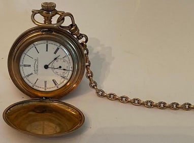 Pocket Gold Plate Watch Waltham