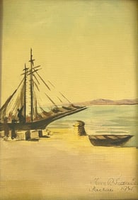 Franz Sedlacek/Signed Ivan F. Sedlacek, Dated 1945 in Dachua Concentration Camp