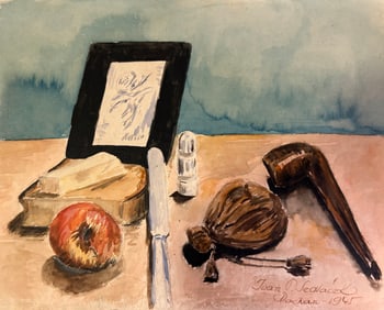 Franz Sedlacek/Signed Ivan F. Sedlacek, Dated 1945 in Dachua Concentration Camp