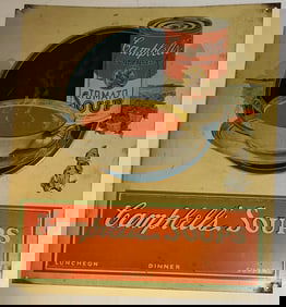Vintage Campbell's Tomato Soup Metal Sign