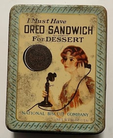 Vintage Oreo Sandwich for Desert Metal Box