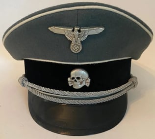 WWII Allgemeine SS General Visor Cap