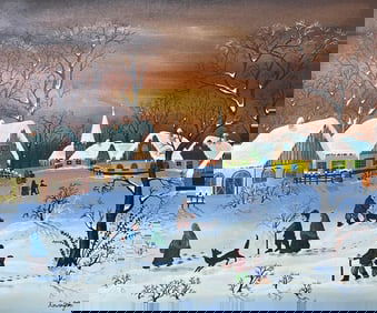 Vintage Oil Painting By A. KOWALSKI - Hungarian artist