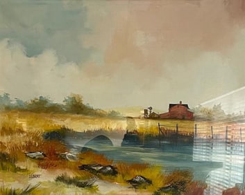 SIGNED ILBERT Watercolor Impressionist painting