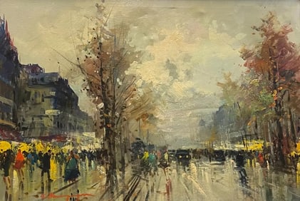 After Antoine Blanchard Oil Painting