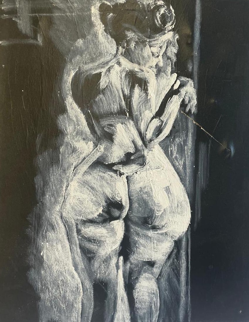 Ron Scott Sippel Pop Nude Art Oil Painting on Canvas: Description: Ron Scott Sippel Pop Nude Art Oil Painting on Canvas; Measurement approximate: 24" x 18"; Material: Oil on Canvas; NO RESERVE