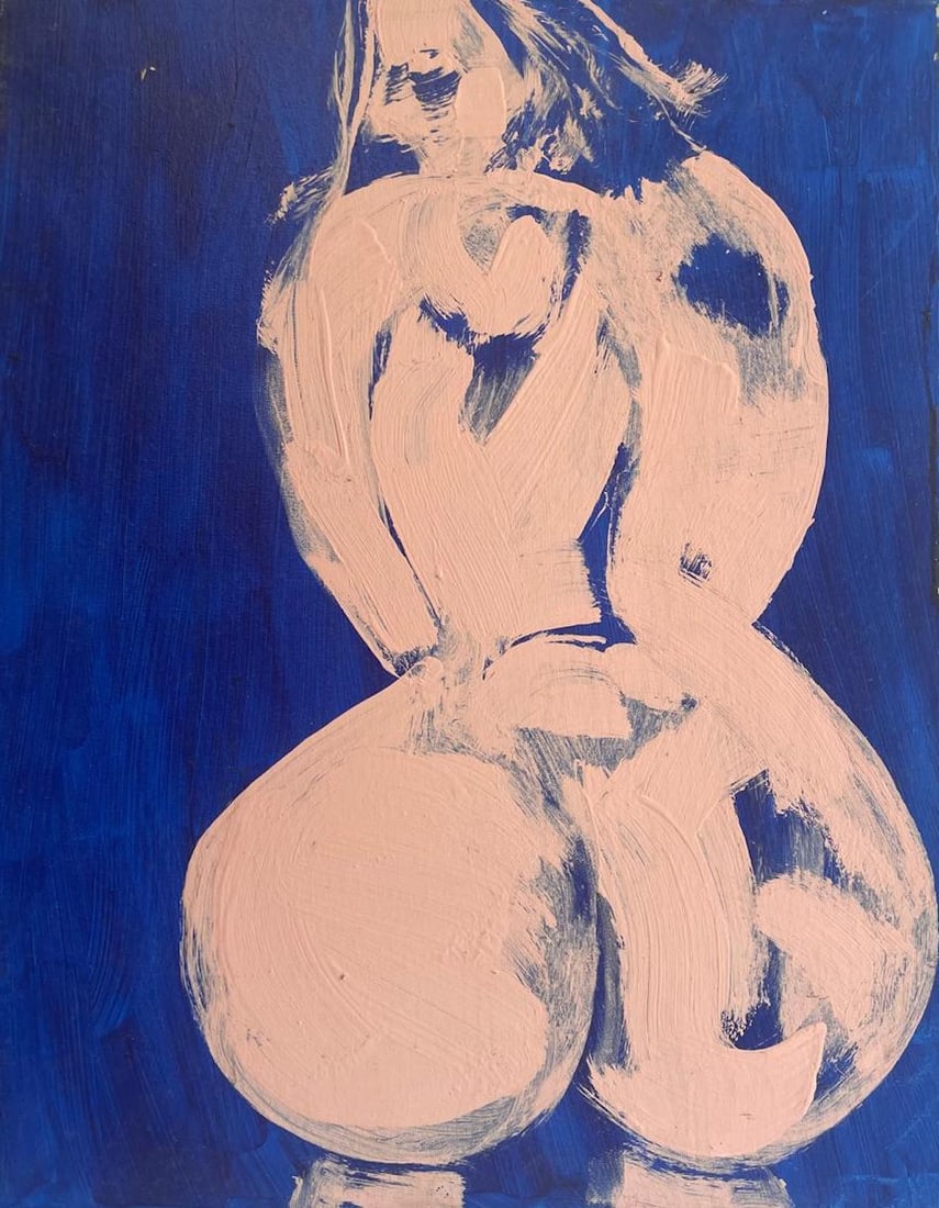 Ron Scott Sippel Pop Nude Art Oil Painting on Canvas: Description: Ron Scott Sippel Pop Nude Art Oil Painting on Canvas; Measurement approximate: 24" x 18"; Material: Oil on Canvas; NO RESERVE