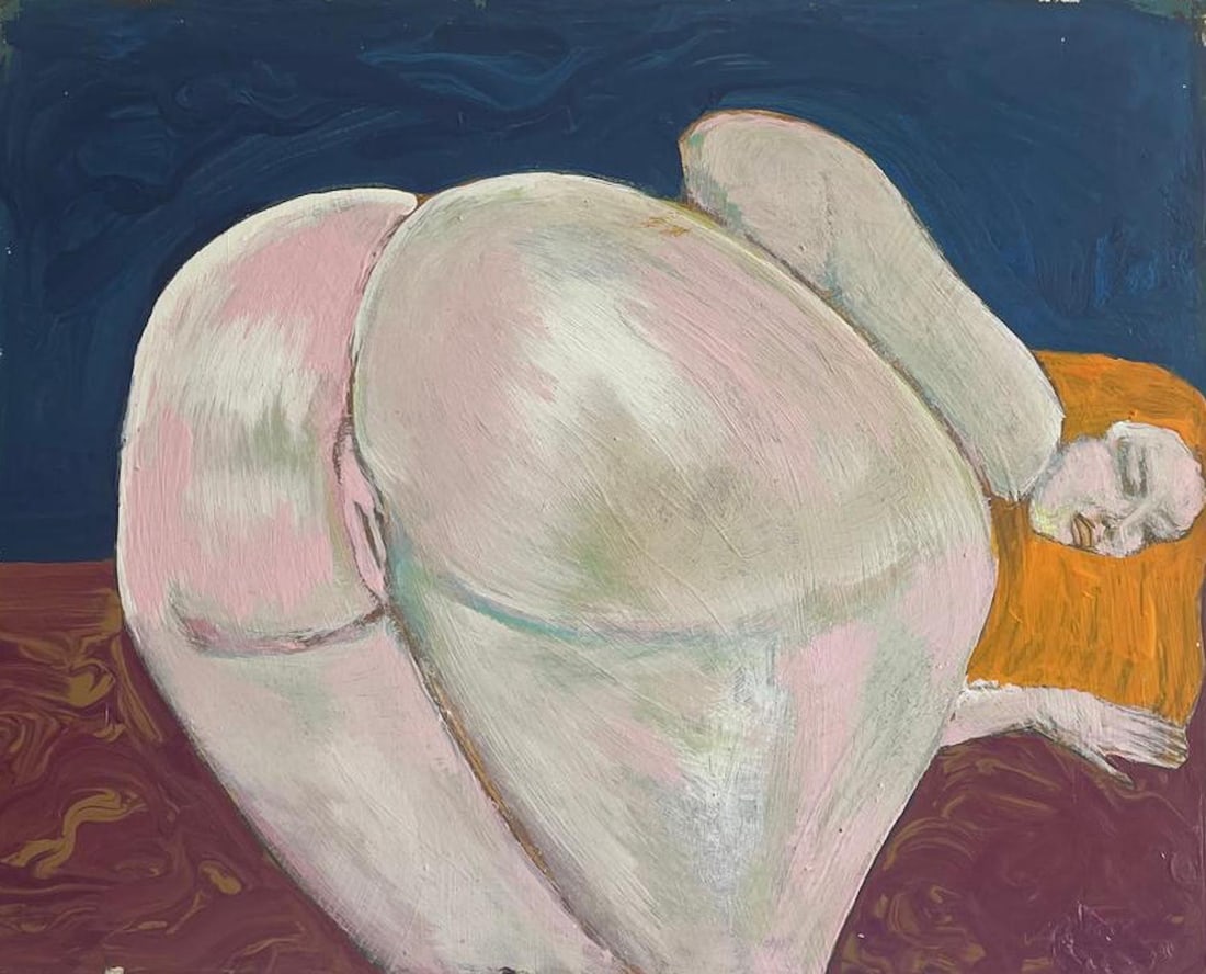 Ron Scott Sippel Pop Nude Art Oil Painting on Canvas: Description: Ron Scott Sippel Pop Nude Art Oil Painting on Canvas; Measurement approximate: 24" x 18"; Material: Oil on Canvas; NO RESERVE