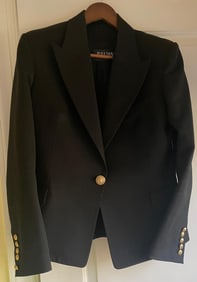 BALMAIN Paris Single Breasted Womens Jacket Size 46