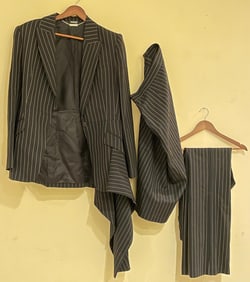 Alexander McQueen Womens Pinstripe Suit Size in Pictures