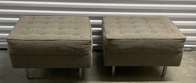 Pair Ottoman By MODERNICA MID CENTURY MODERN 26 X 24 X 11