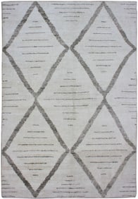 Handmade Bamboo Silk Rug. 9/12 Feet