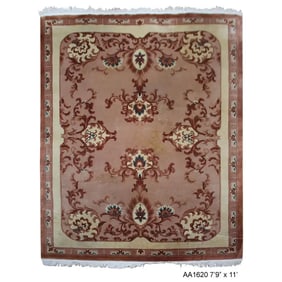 1960s Chinese Peking Hand-knotted Rug. 7'9" x 11'