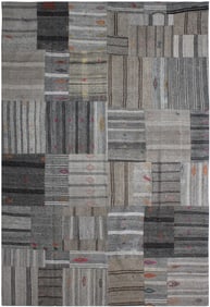 Handmade Vintage Patchwork Rug. 8'9" x 11'4"