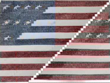 Handmade Vintage Patchwork Rug.7'9" x 10"