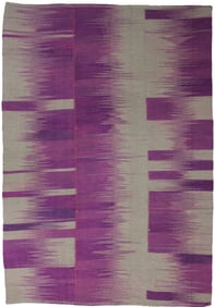 Handmade Vintage Patchwork Kilim Rug. 6'4" x 9'"