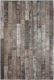 Handmade Vintage Patchwork Rug. 6'9" x 10'