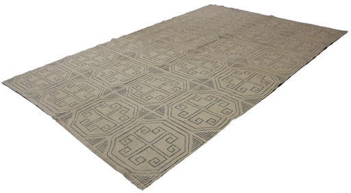 Hand Knotted Modern Sumak Kilim -6'10" X 10'