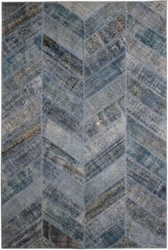 Handmade Vintage patchwork Rug. 6'7" x 10'2"