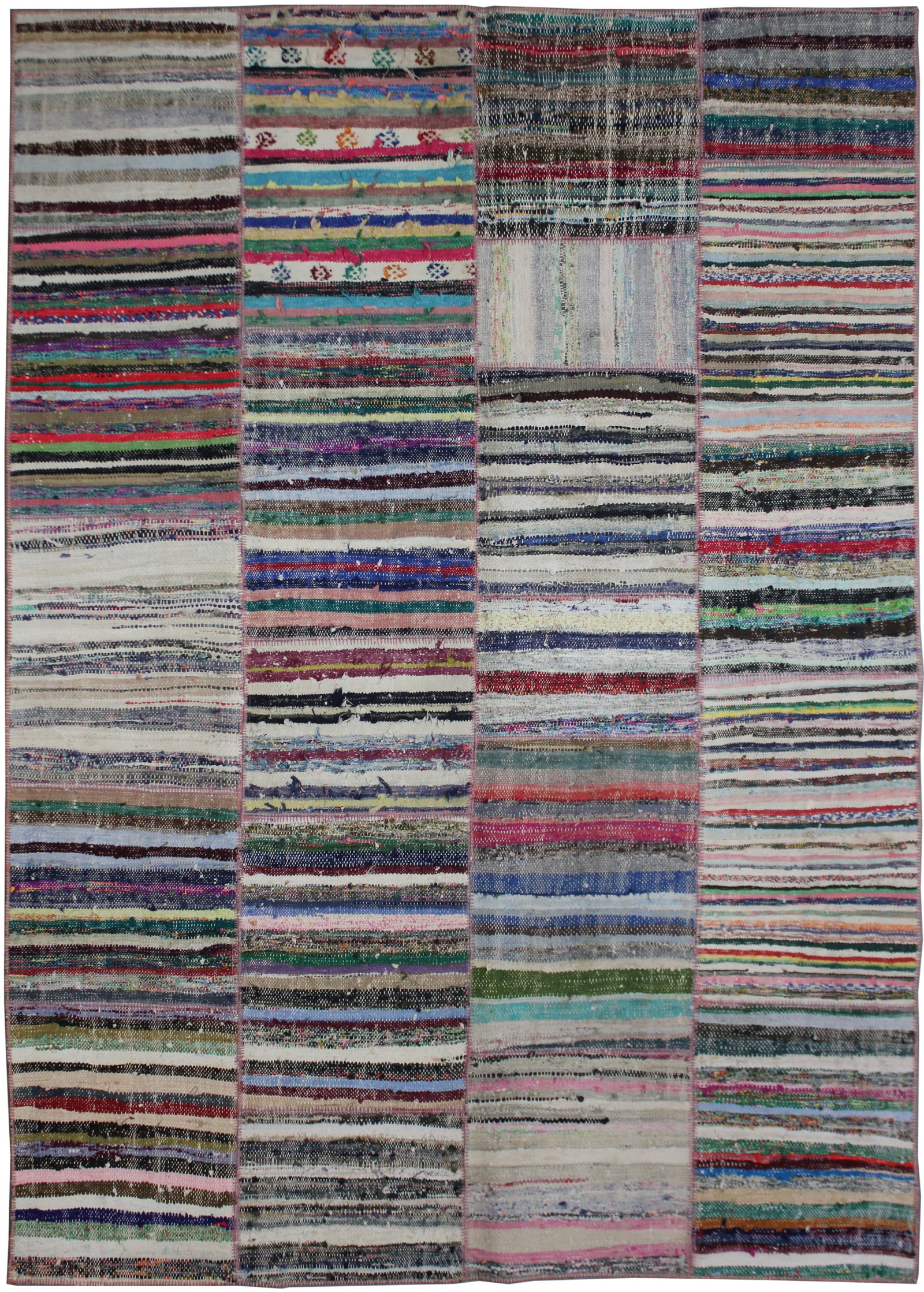 Handmade Vintage Patchwork Rug.6'6" x 9'3" (1 of 3)