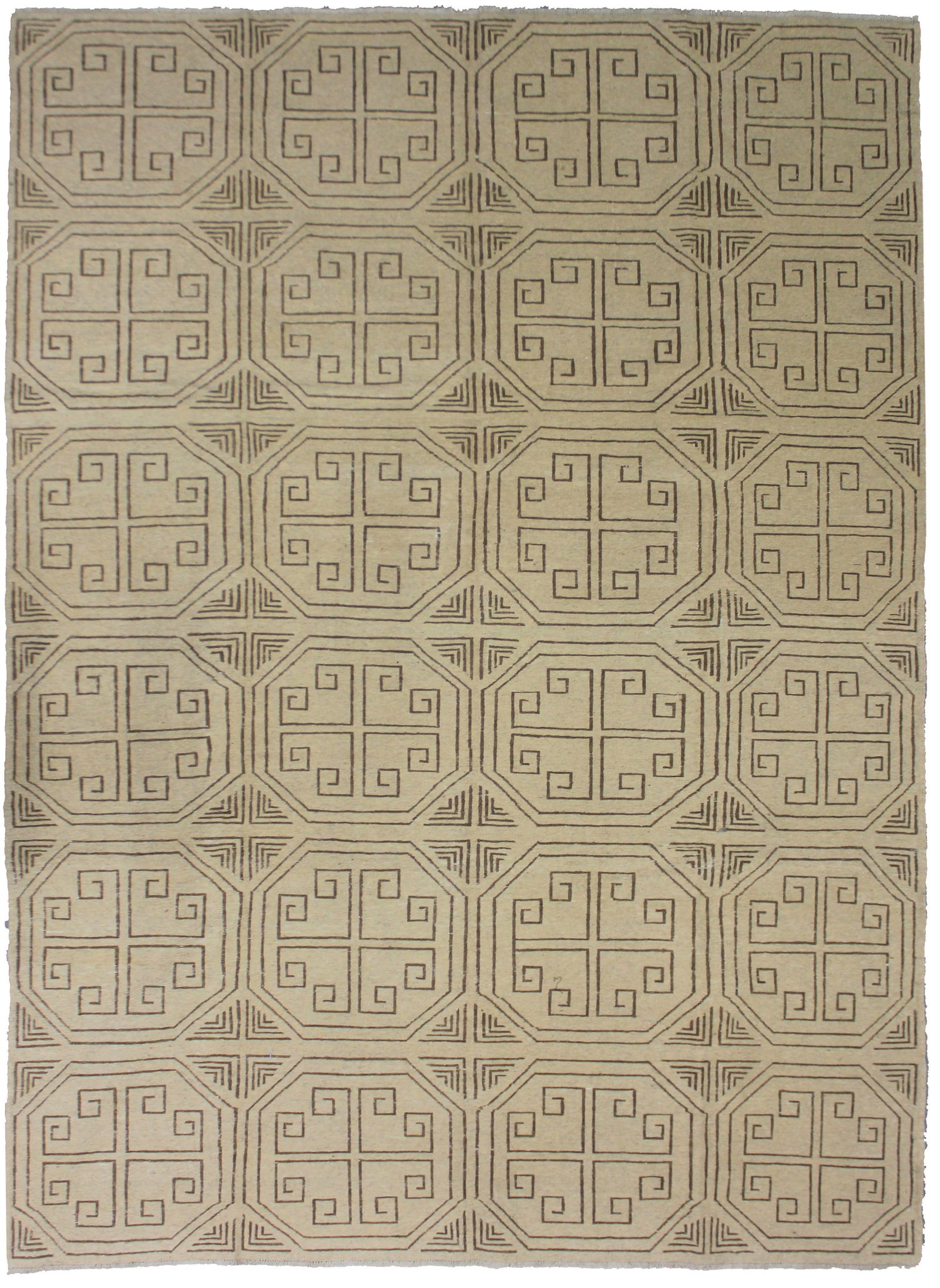 Hand Knotted Modern Design Kilim -6'10" x 9'5" (1 of 6)