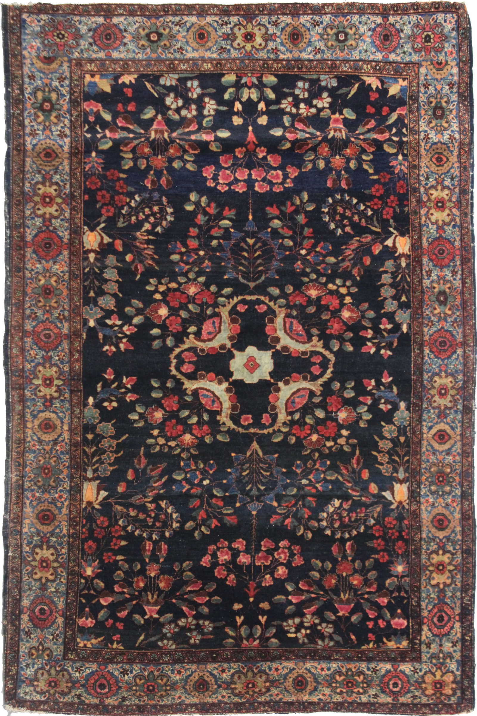 Hand Knotted Antique Saruk Farhan Rug. 4'5" X 6'7" (1 of 6)