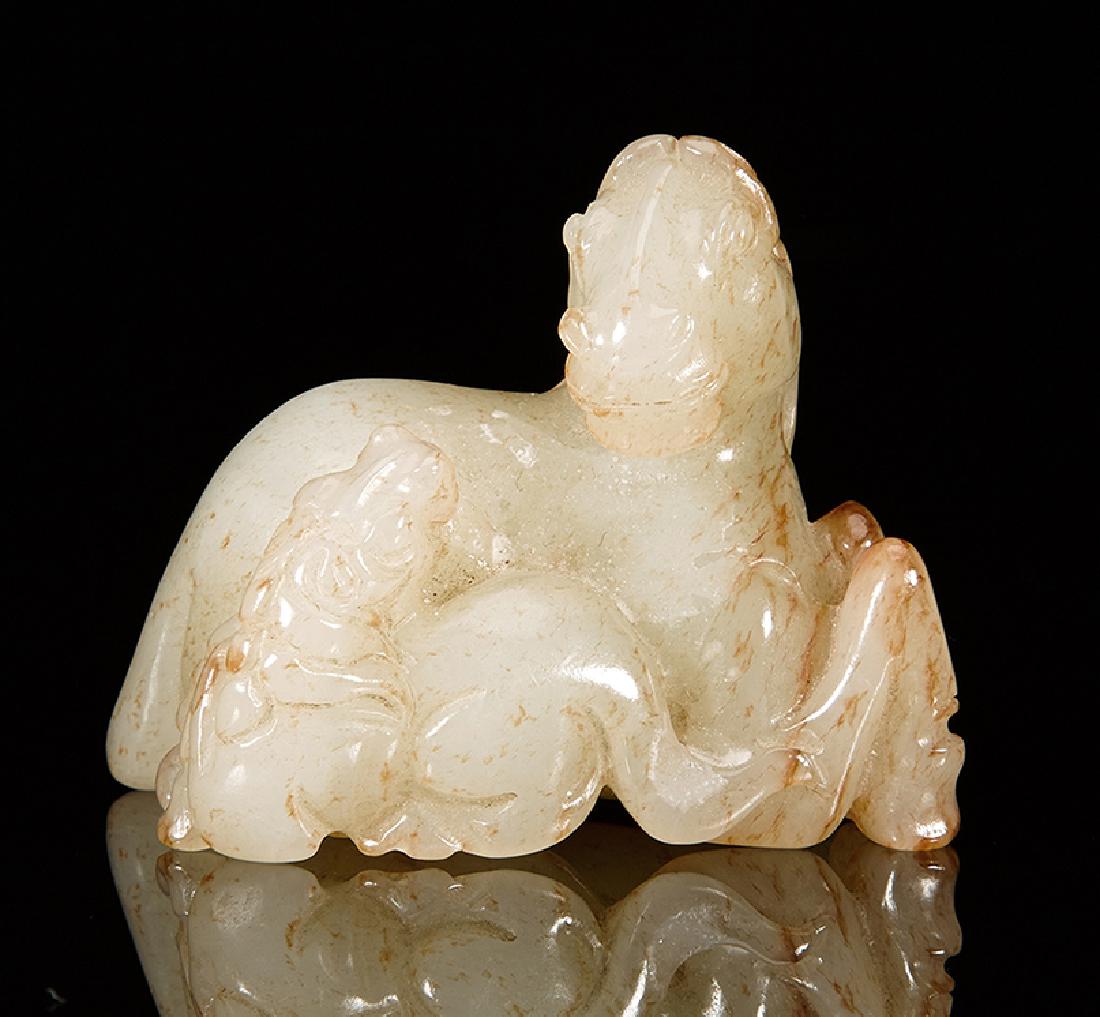 Chinese carved jade horse. (1 of 7)