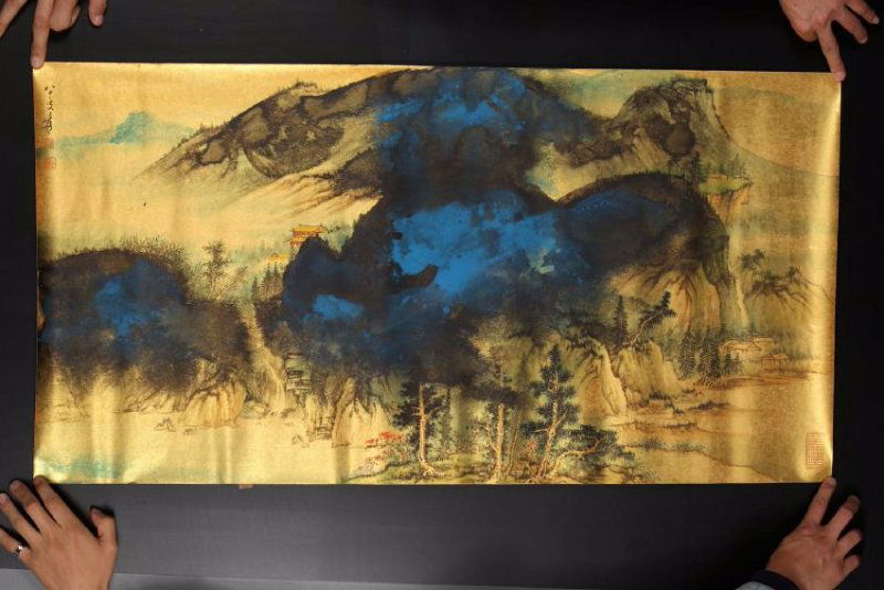 Chinese water color painting on paper, attributed to (1 of 4)