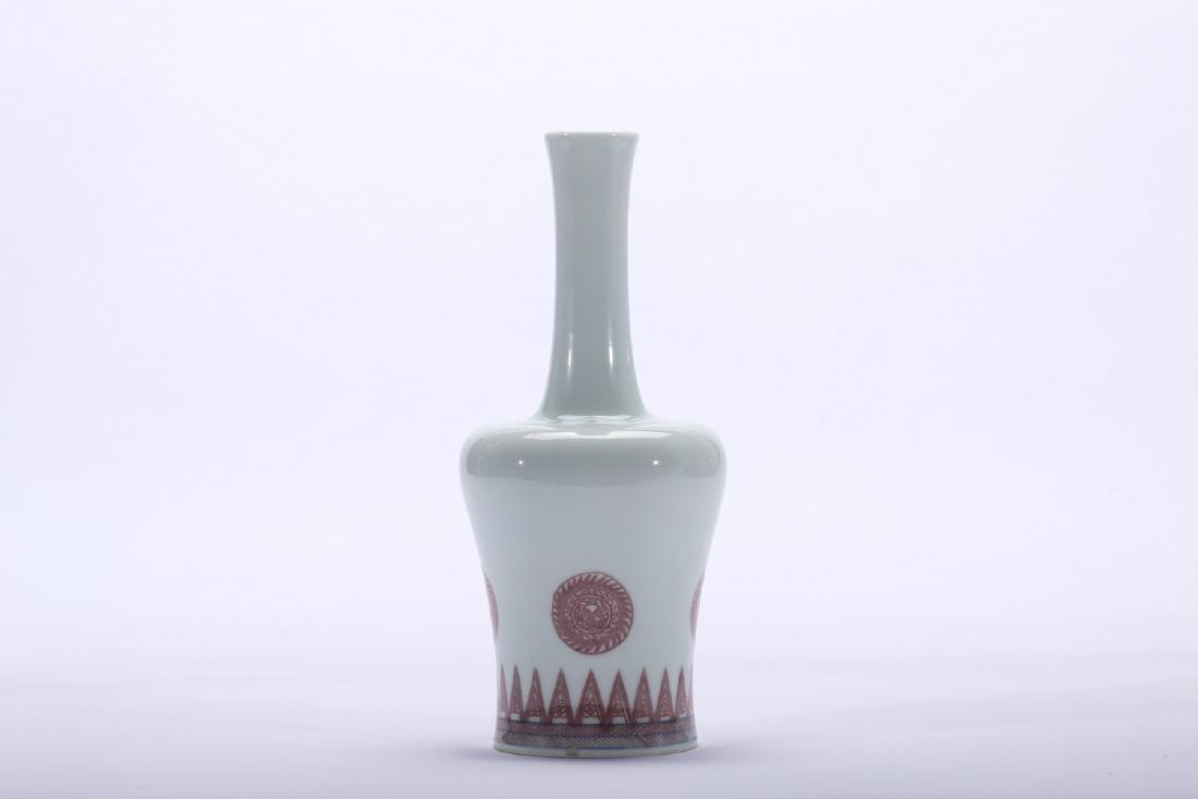 Chinese underglaze red porcelain vase, Kangxi mark. (1 of 8)