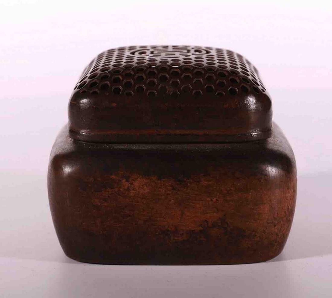 A Chinese Bronze Hand Warmer.: A Chinese Bronze Hand Warmer. L 7 cm; W 7 cmï¼›H 6 cm