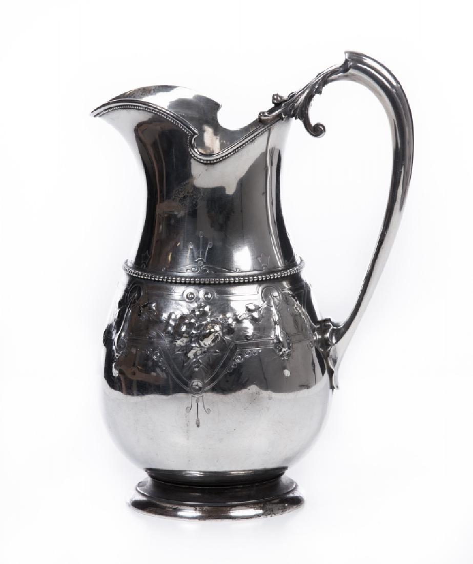 ANTIQUE GORHAM  STERLING WATER PITCHER (1 of 5)