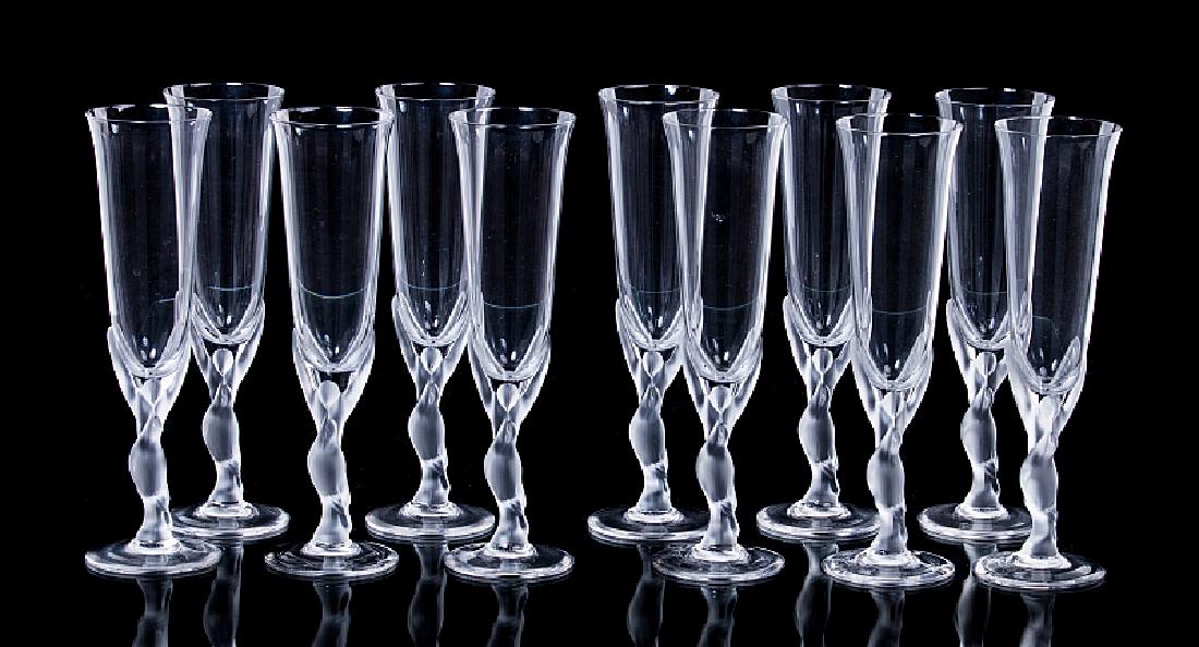 11 FABERGE CRYSTAL FIGURAL GLASSES (1 of 5)