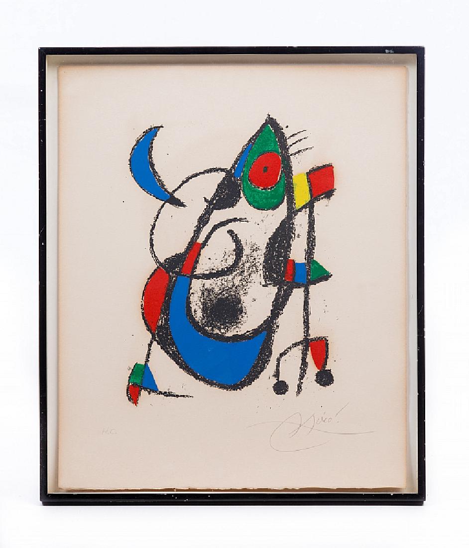 JOAN MIRO (1893-1983) COLOR LITHOGRAPH (1 of 4)
