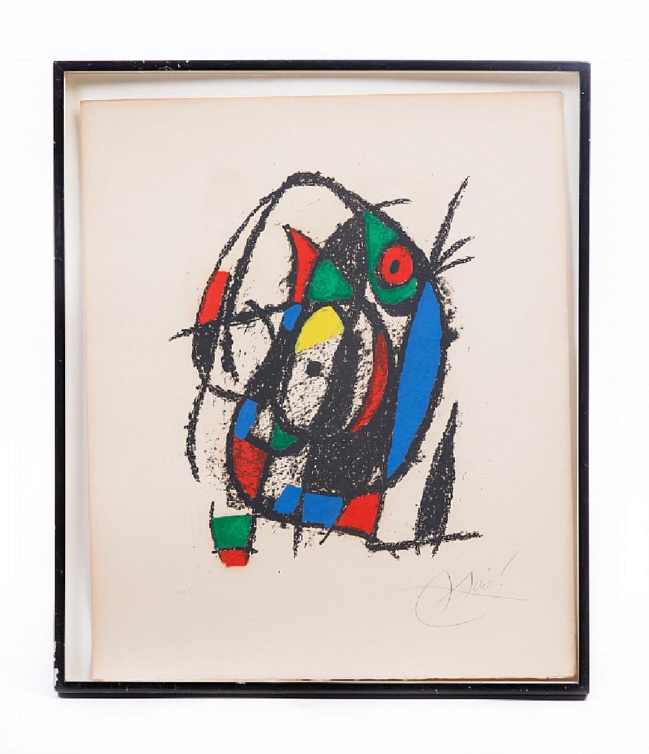 JOAN MIRO (1893-1983) COLOR LITHOGRAPH (1 of 4)