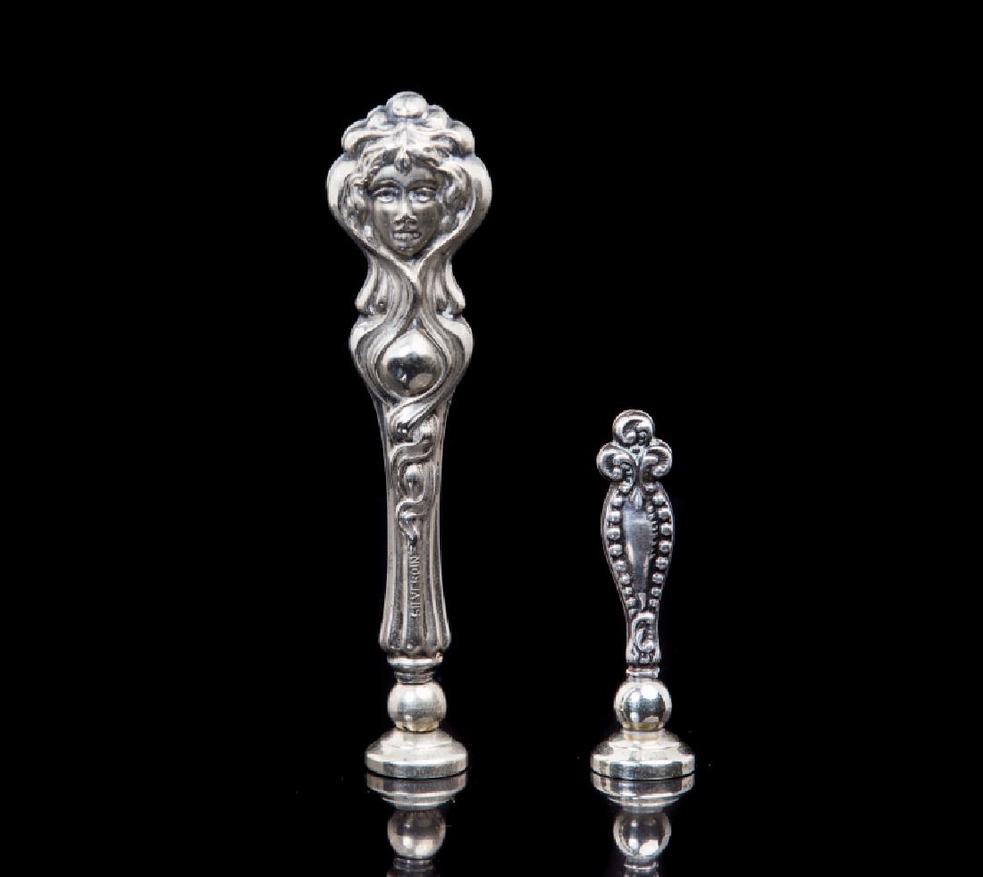 2 STERLING SILVER STAMP HOLDERS (1 of 3)