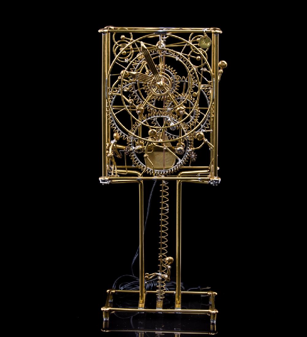 GORDON BRADT SEVEN MAN BRASS CLOCK (1 of 6)