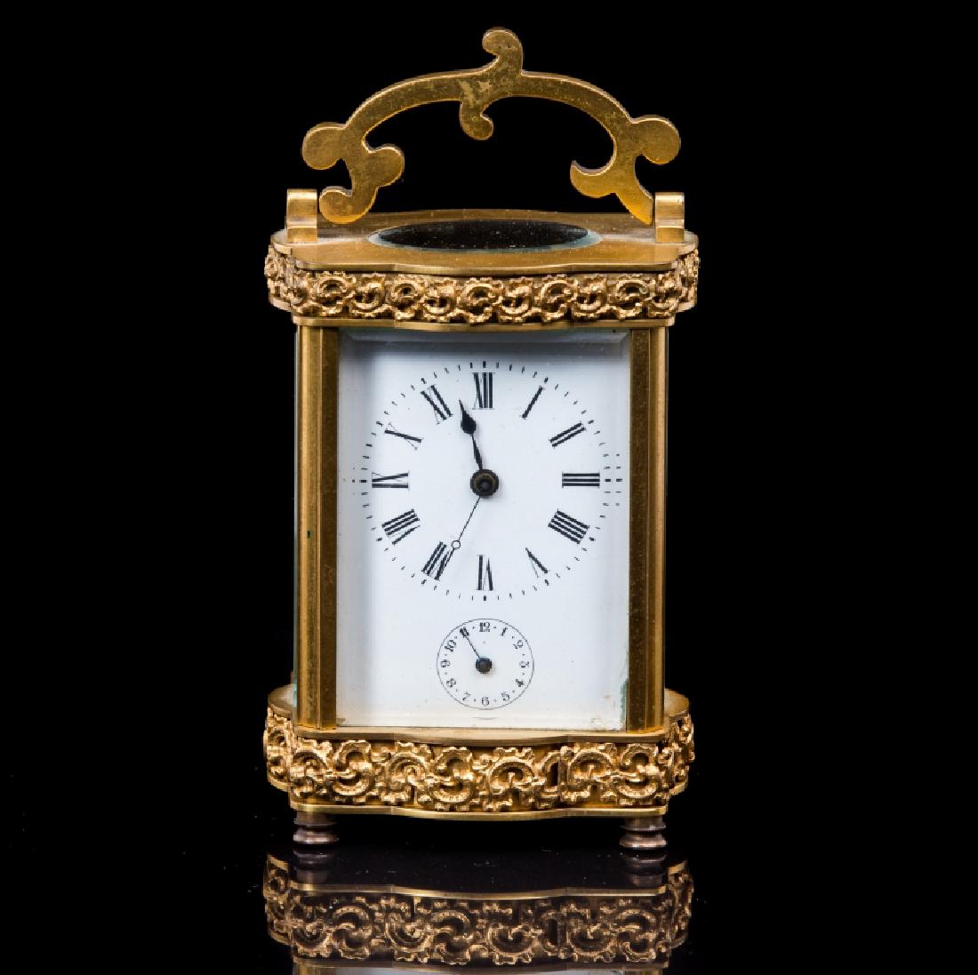 FRENCH BRASS CARRIAGE CLOCK (1 of 4)