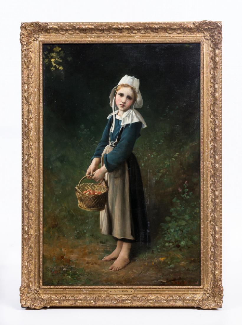 VICTOR CHARLES THIRION (1833-1878) OIL PAINTING (1 of 4)