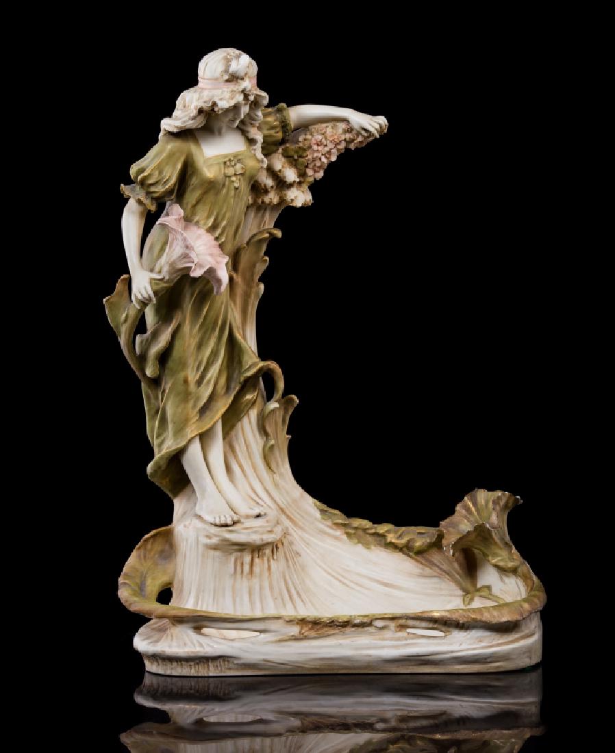 ROYAL DUX FIGURAL CENTERPIECE SIGNED (1 of 6)